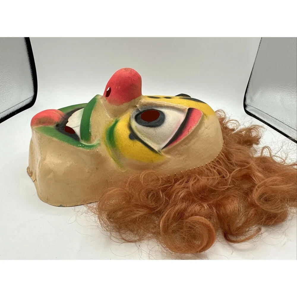 Vintage Mask Evil Clown Circus Halloween Costume Vacaform Bayshore Horror RARE